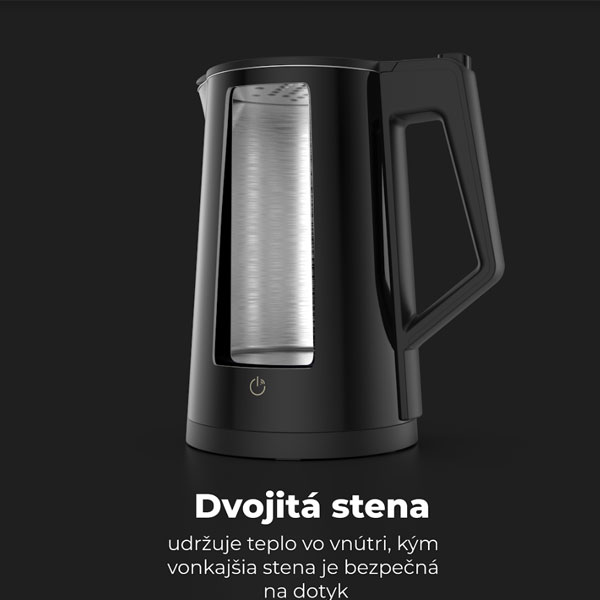 Aeno Rychlovarná kanvice EK7S - 1,7l, 2200, SMART černá Aeno Rychlovarná kanvice EK7S - 1,7l, 2200, SMART černá
