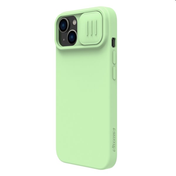 Nillkin CamShield Silky zadní silikonový kryt pro Apple iPhone 14, zelené