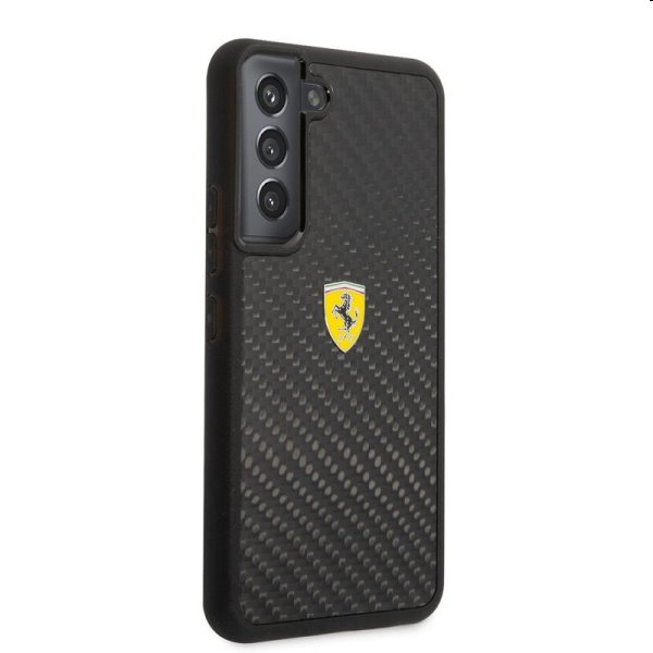 Pouzdro Ferrari Real Carbon pro Samsung Galaxy S22 Plus, černé Pouzdro Ferrari Real Carbon pro Samsung Galaxy S22 Plus, černé