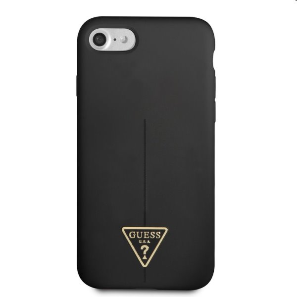Pouzdro Guess Silicone Line Triangle pro Apple iPhone 7/8/SE20/SE22, černé Pouzdro Guess Silicone Line Triangle pro Apple iPhone 7/8/SE20/SE22, černé