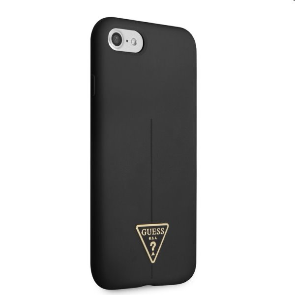 Pouzdro Guess Silicone Line Triangle pro Apple iPhone 7/8/SE20/SE22, černé Pouzdro Guess Silicone Line Triangle pro Apple iPhone 7/8/SE20/SE22, černé