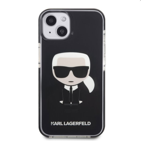Pouzdro Karl Lagerfeld TPE Full Body Ikonik pro Apple iPhone 13 mini, černé Pouzdro Karl Lagerfeld TPE Full Body Ikonik pro Apple iPhone 13 mini, černé