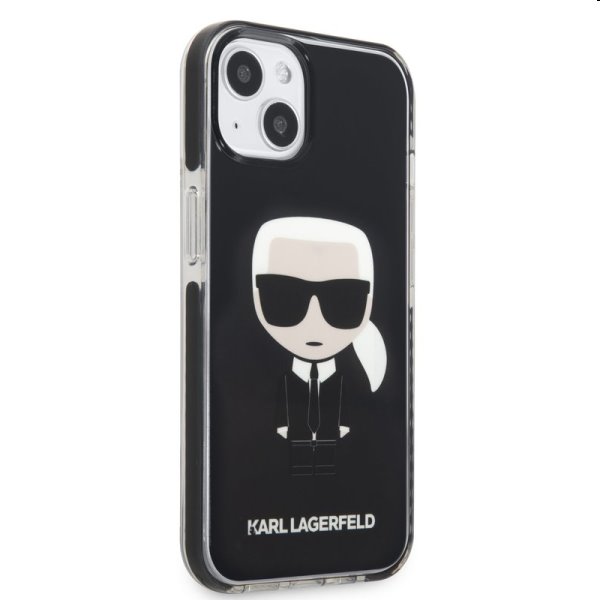 Pouzdro Karl Lagerfeld TPE Full Body Ikonik pro Apple iPhone 13 mini, černé
