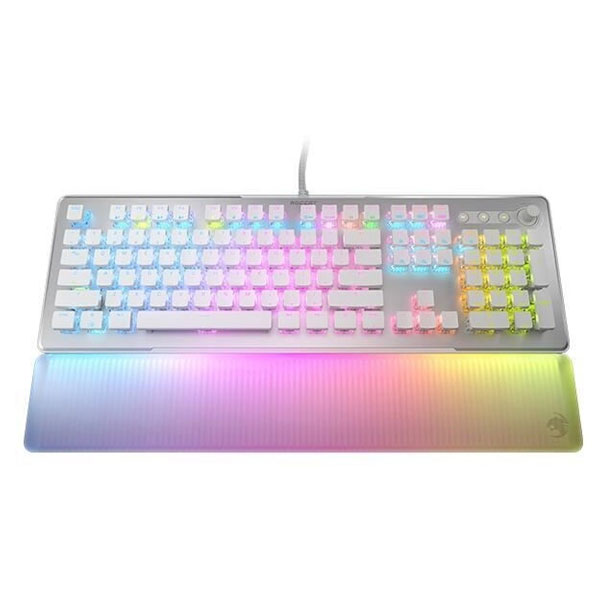 ROCCAT Vulcan II Max, Herní klávesnice Red Switch, RGB LED, US layout, bílá