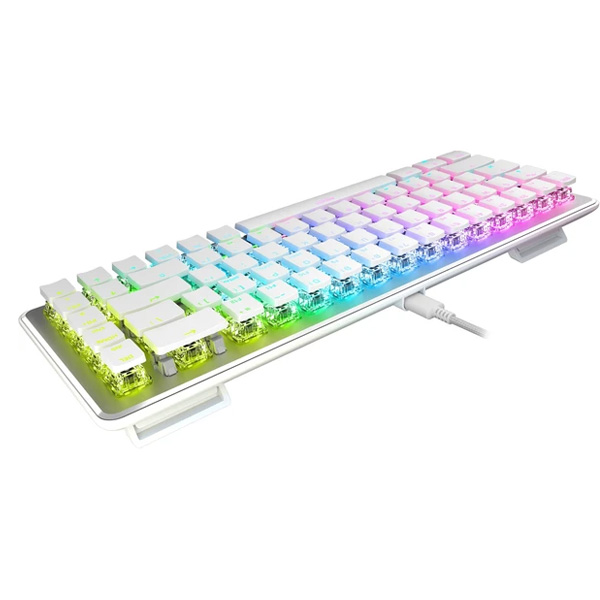 ROCCAT Vulcan II Mini, Herní klávesnice Red Switch, RGB LED, US layout, bílá ROCCAT Vulcan II Mini, Herní klávesnice Red Switch, RGB LED, US layout, bílá