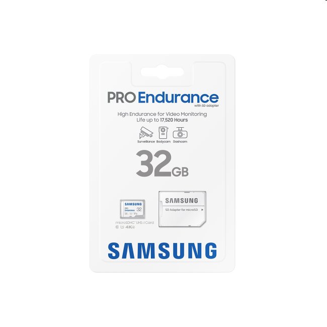 Samsung PRO Endurance Micro SDHC 32GB + SD adaptér Samsung PRO Endurance Micro SDHC 32GB + SD adaptér
