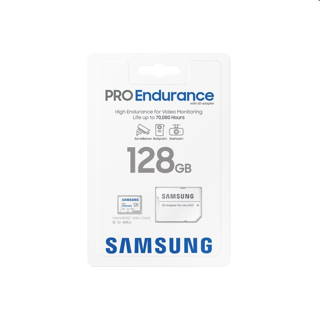 Samsung PRO Endurance Micro SDXC 128GB + SD adaptér