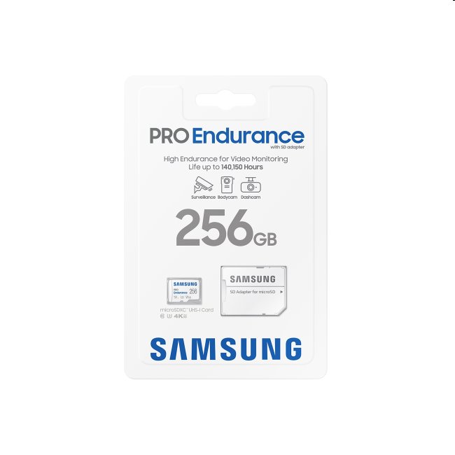 Samsung PRO Endurance Micro SDXC 256GB + SD adaptér