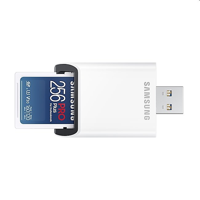 Samsung PRO Plus SDXC 256GB + USB adaptér