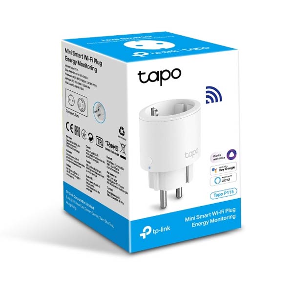 TP-ink Tapo P115 smart mini Wi-Fi zásuvka s měřením spotřeby energie