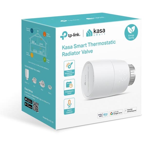 TP-Link Kasa Smart Termostatická radiatorová hlavice, sada TP-Link Kasa Smart Termostatická radiatorová hlavice, sada