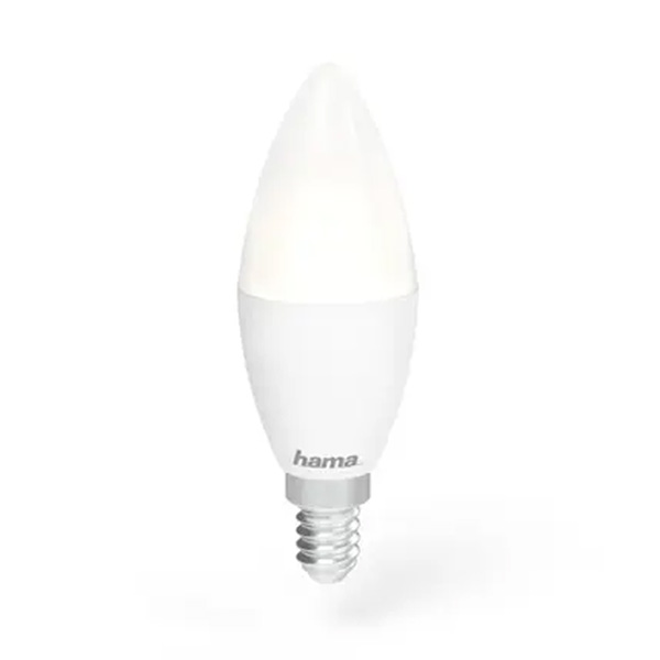 Hama SMART WiFi LED žárovka, E14, 5,5 W, RGBW, stmívatelná Hama SMART WiFi LED žárovka, E14, 5,5 W, RGBW, stmívatelná