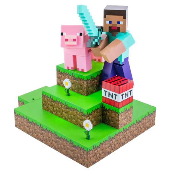 Light Minecraft Steve Diorama Figural 30 cm Light Minecraft Steve Diorama Figural 30 cm