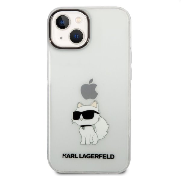 Pouzdro Karl Lagerfeld IML Choupette NFT pro Apple iPhone 14, transparentní