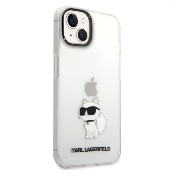 Pouzdro Karl Lagerfeld IML Choupette NFT pro Apple iPhone 14, transparentní