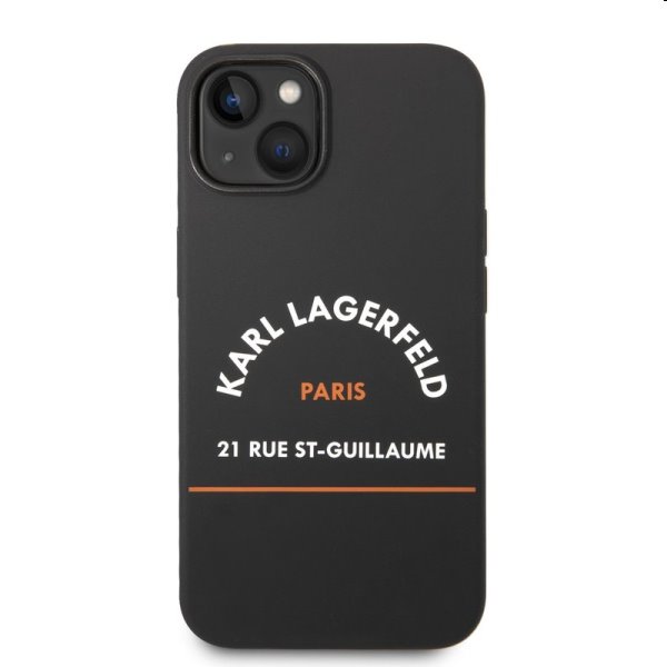 Pouzdro Karl Lagerfeld Rue St Guillaume pro Apple iPhone 14, černé