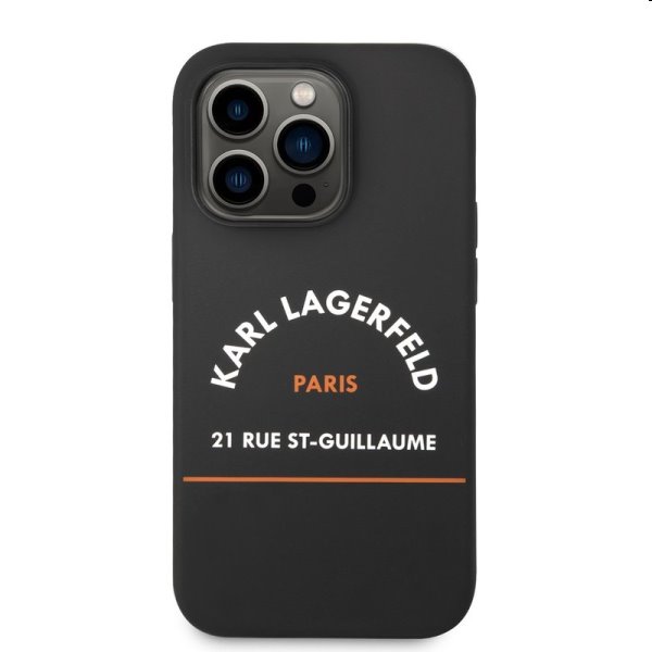 Pouzdro Karl Lagerfeld Rue St Guillaume pro Apple iPhone 14 Pro, černé