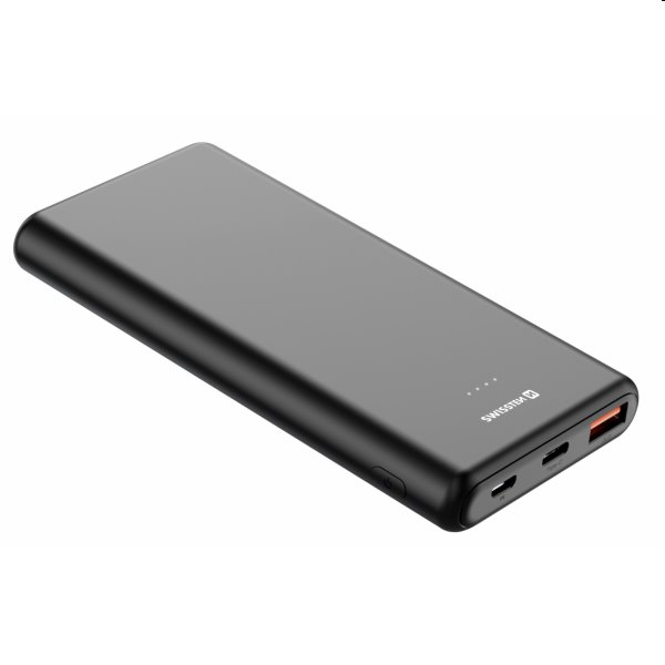 Swissten Power Line Powerbank 10 000 mAh 20W, PD, černá Swissten Power Line Powerbank 10 000 mAh 20W, PD, černá