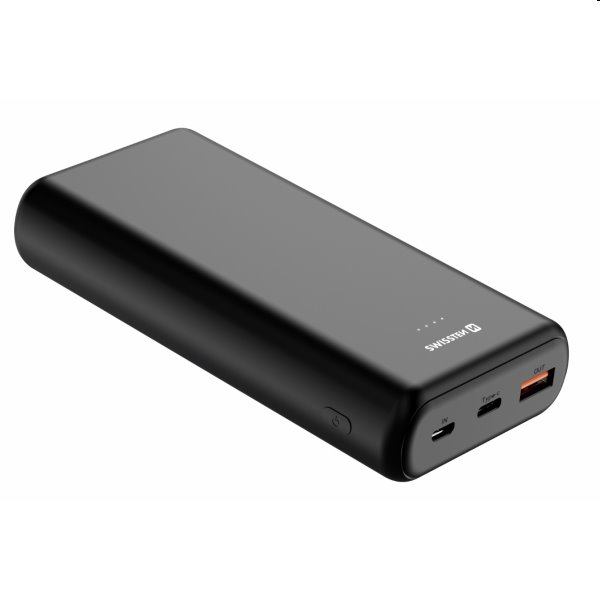 Swissten Power Line Powerbank 20 000 mAh 20W, PD, černé Swissten Power Line Powerbank 20 000 mAh 20W, PD, černé