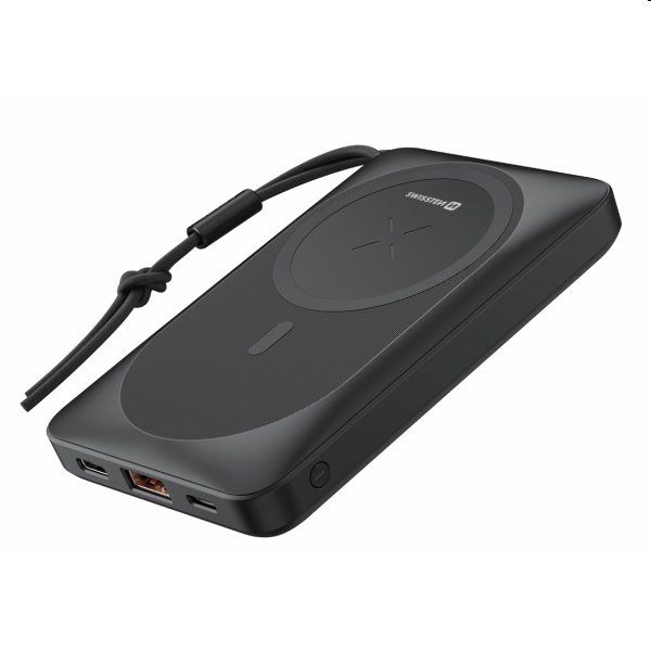 Swissten Powerbank MagSafe 10 000 mAh, černá