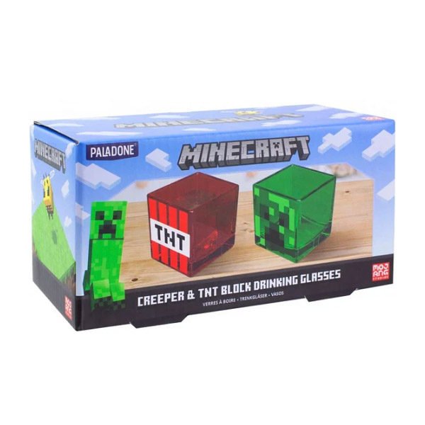 Sada sklenic Creeper a TNT (Minecraft)