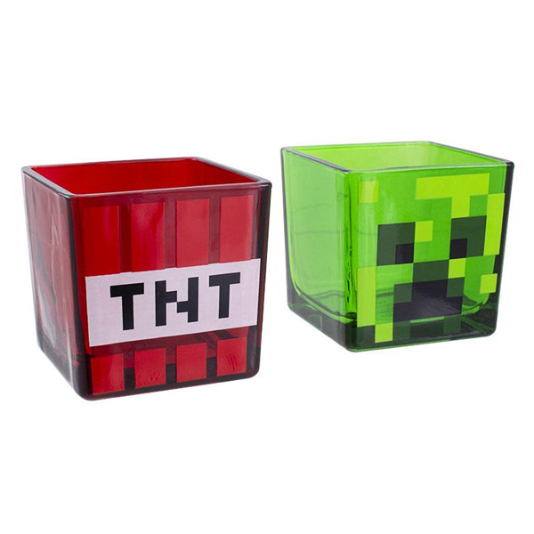 Sada sklenic Creeper a TNT (Minecraft)