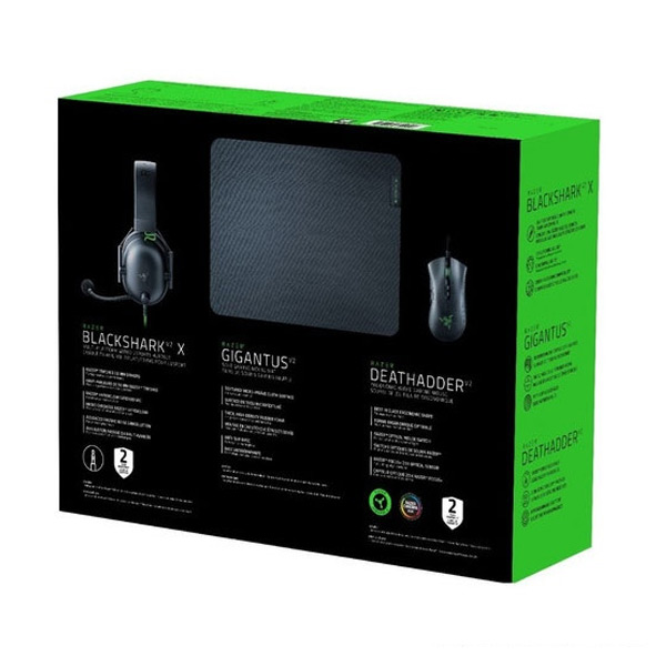 Razer Battle Bundle (BlackShark V2 X, Death Adder V2, Gigantus V2 Medium) Razer Battle Bundle (BlackShark V2 X, Death Adder V2, Gigantus V2 Medium)