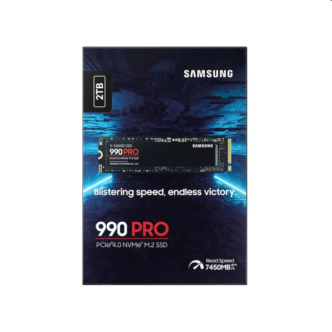Samsung 2TB SSD 990 PRO NVMe M.2 PCIe, 7450/6900MB/s Samsung 2TB SSD 990 PRO NVMe M.2 PCIe, 7450/6900MB/s