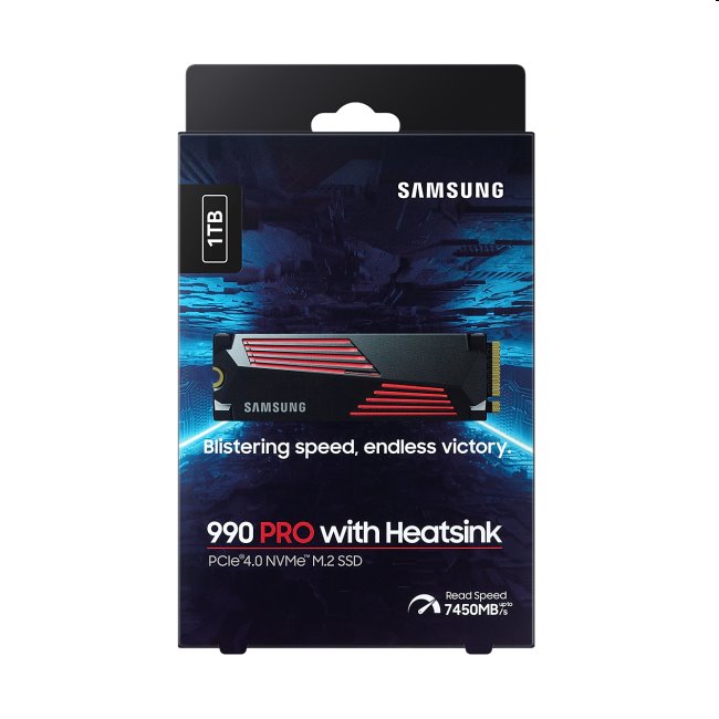 Samsung SSD 990 PRO s chladičem, 1TB, NVMe M.2