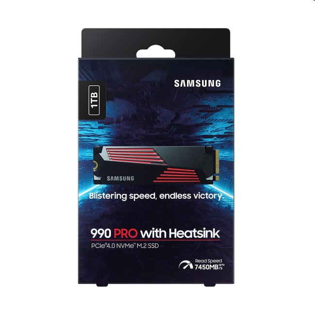 Samsung SSD 990 PRO s chladičem, 1TB, NVMe M.2 Samsung SSD 990 PRO s chladičem, 1TB, NVMe M.2