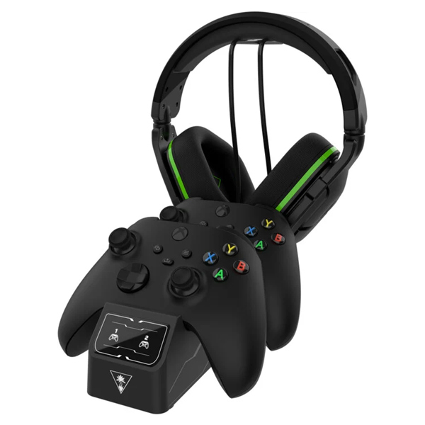Turtle Beach Fuel Dual Controller nabíjecí stanice a stojan na sluchátka pro Xbox, černá