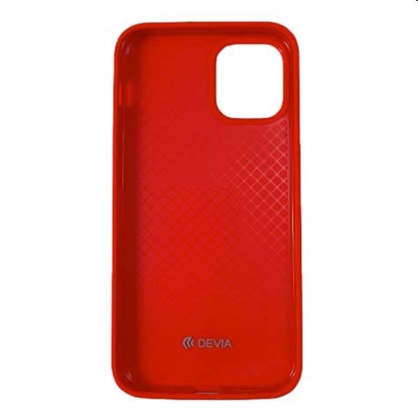 Devia kryt Nature Series Silicone Case pro Apple iPhone 12/12 Pro, červené
