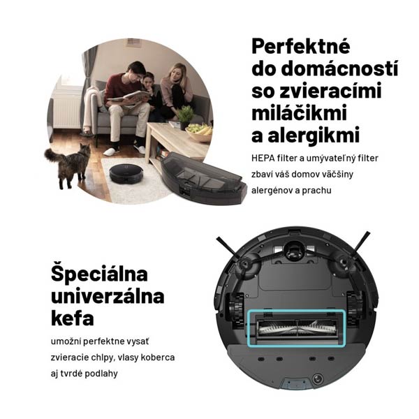 Lauben robotický vysavač 26BB, černý Lauben robotický vysavač 26BB, černý