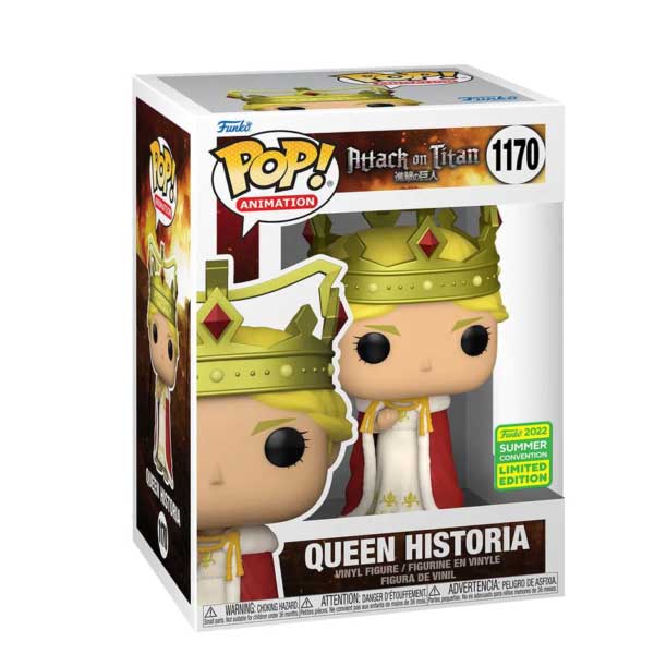 POP! Animation: Queen Historia (Attack on Titan) 2022 Summer Convention Limited Edition POP! Animation: Queen Historia (Attack on Titan) 2022 Summer Convention Limited Edition