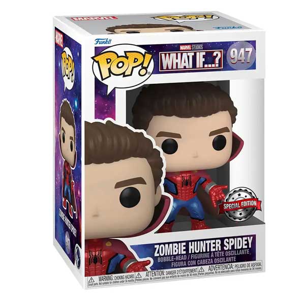 POP! What If...? Zombie Hunter Spidey (Unmasked) (Marvel) Special Edition Metallic POP! What If...? Zombie Hunter Spidey (Unmasked) (Marvel) Special Edition Metallic