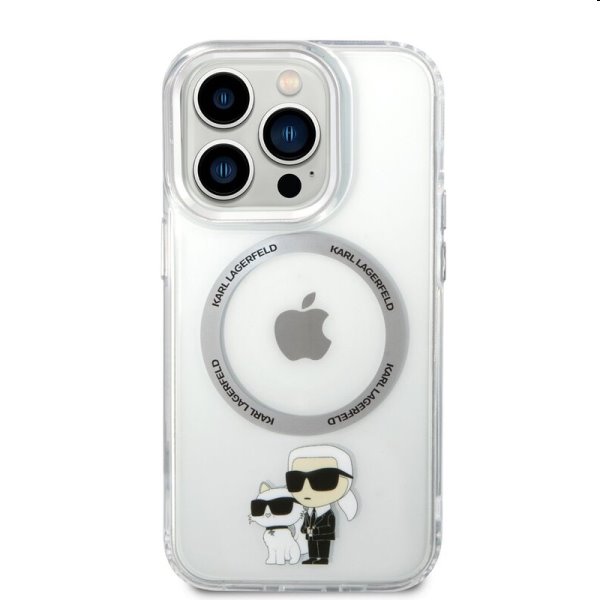 Pouzdro Karl Lagerfeld MagSafe IML Karl and Choupette NFT pro Apple iPhone 14 Pro Max, transparentní Pouzdro Karl Lagerfeld MagSafe IML Karl and Choupette NFT pro Apple iPhone 14 Pro Max, transparentní