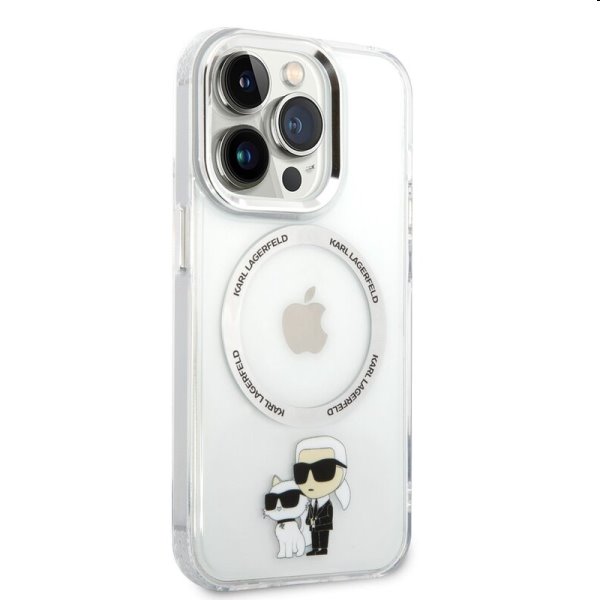 Pouzdro Karl Lagerfeld MagSafe IML Karl and Choupette NFT pro Apple iPhone 14 Pro Max, transparentní Pouzdro Karl Lagerfeld MagSafe IML Karl and Choupette NFT pro Apple iPhone 14 Pro Max, transparentní