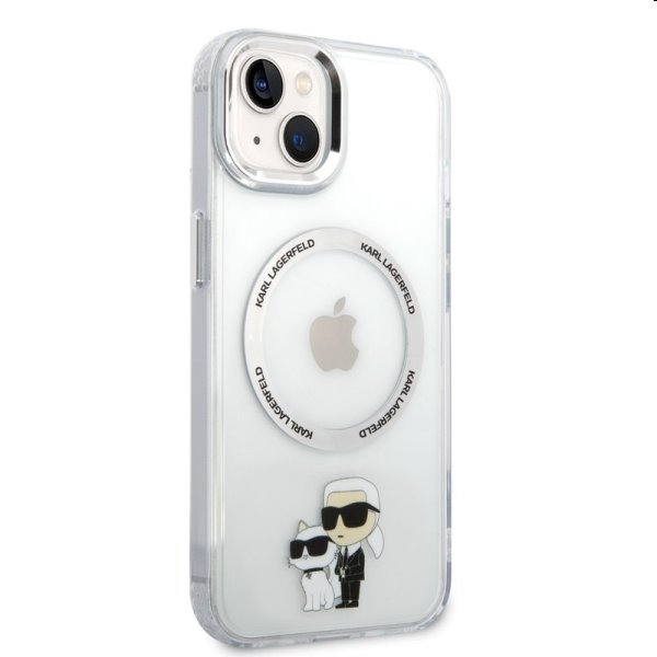 Pouzdro Karl Lagerfeld MagSafe IML Karl and Choupette NFT pro Apple iPhone 14, transparentní Pouzdro Karl Lagerfeld MagSafe IML Karl and Choupette NFT pro Apple iPhone 14, transparentní