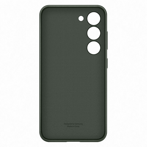 Pouzdro Leather Cover pro Samsung S23, green