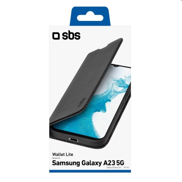 Pouzdro SBS Book Wallet Lite pro Samsung Galaxy A23 5G, černé Pouzdro SBS Book Wallet Lite pro Samsung Galaxy A23 5G, černé
