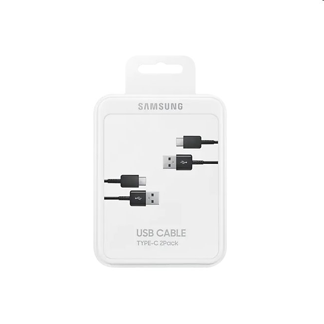 Samsung dátový kábel USB-A na USB-C 2ks v balení (1.5m), black