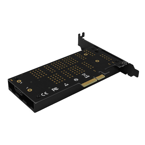AXAGON PCEM2-DC PCI-E 3.0 4x - DUAL M.2 SSD (NVMe + SATA), dual voltage, up to 110mm SSD, fan + heatsink AXAGON PCEM2-DC AXAGON PCEM2-DC PCI-E 3.0 4x - DUAL M.2 SSD (NVMe + SATA), dual voltage, up to 110mm SSD, fan + heatsink AXAGON PCEM2-DC
