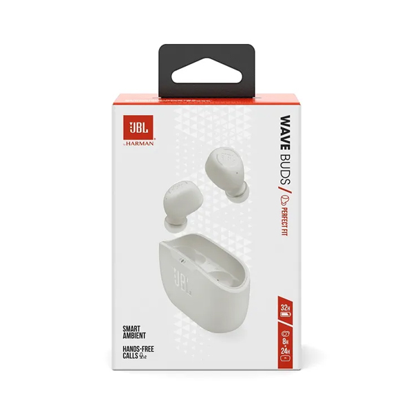 JBL Wave Buds, bílá JBL Wave Buds, bílá
