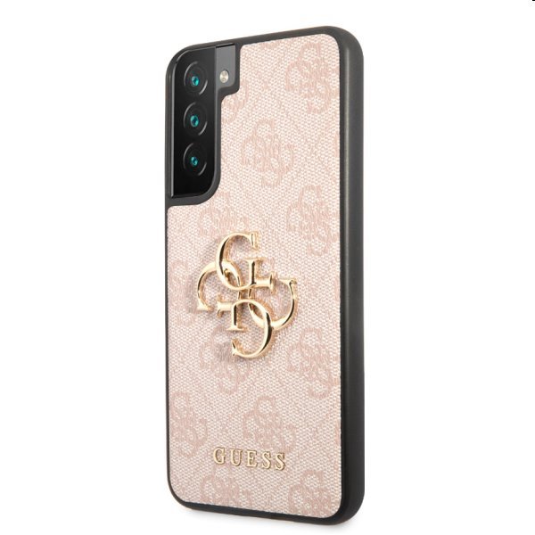 Pouzdro Guess PU 4G Metal Logo pro Samsung Galaxy S23, růžové Pouzdro Guess PU 4G Metal Logo pro Samsung Galaxy S23, růžové