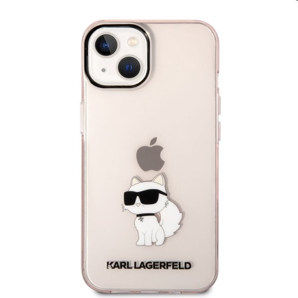 Pouzdro Karl Lagerfeld IML Choupette NFT pro Apple iPhone 14 Plus, růžové