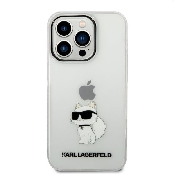 Pouzdro Karl Lagerfeld IML Choupette NFT pro Apple iPhone 14 Pro Max, transparentní