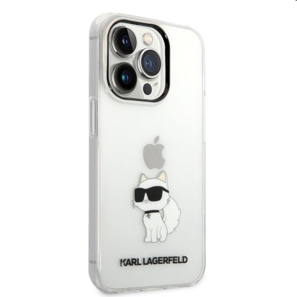 Pouzdro Karl Lagerfeld IML Choupette NFT pro Apple iPhone 14 Pro Max, transparentní