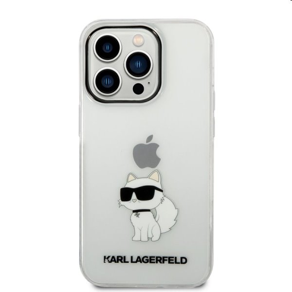 Pouzdro Karl Lagerfeld IML Choupette NFT pro Apple iPhone 14 Pro, transparentní