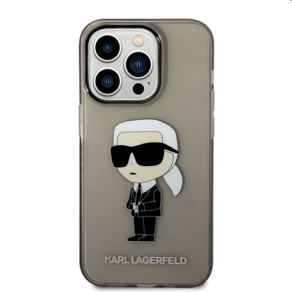 Pouzdro Karl Lagerfeld IML Ikonik NFT pro Apple iPhone 14 Pro, černé