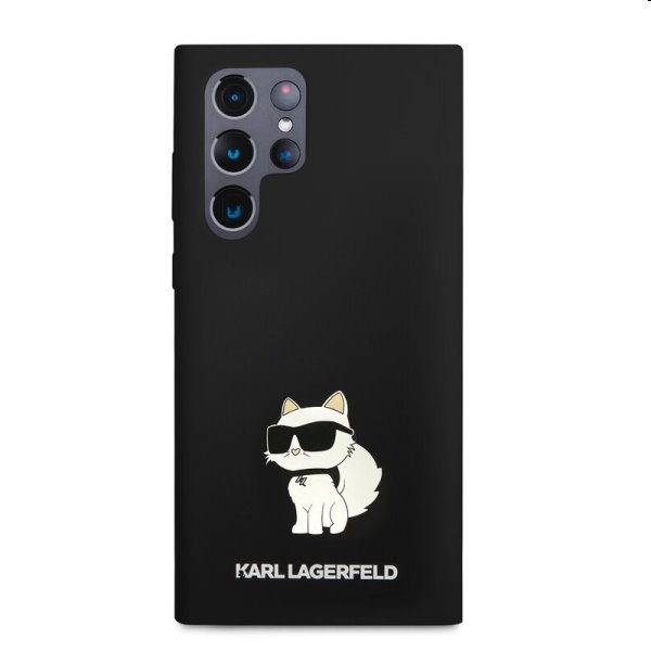 Pouzdro Karl Lagerfeld Liquid Silicone Choupette NFT pro Samsung Galaxy S23 Ultra, čierne Pouzdro Karl Lagerfeld Liquid Silicone Choupette NFT pro Samsung Galaxy S23 Ultra, čierne